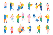 Flat vector people lifestyle bundle, a Person Illustration by Vector_Art (Thumbnail 7 of 27)