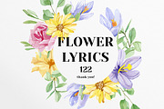 Pastel Flowers Botanical collection, a Decorative Illustration by AnnaTkachi (Thumbnail 7 of 7)