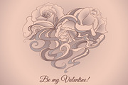 Hand Drawn Greeting Card, a Card Template by Sunny Design (Thumbnail 1 of 2)