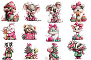 Sweet Christmas Animals clipart, an Illustration by Designworld (Thumbnail 2 of 5)