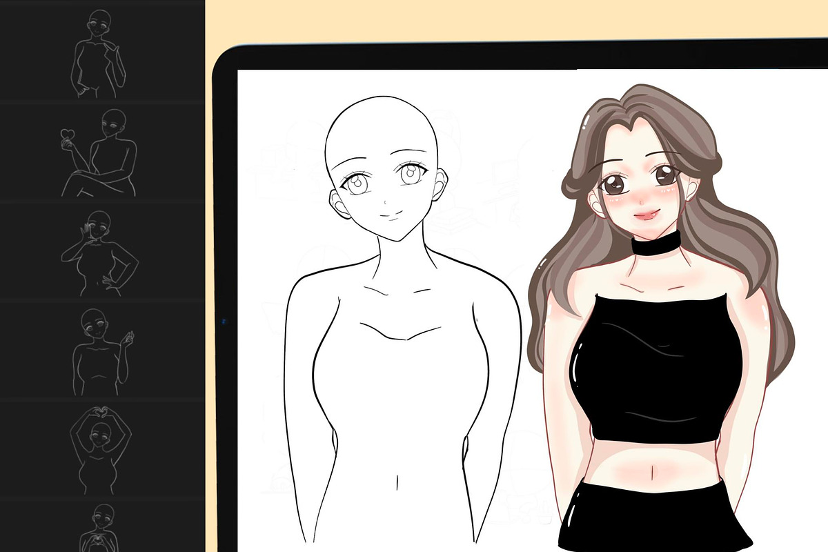 500 Anime Stamps Procreate Brush Set, a Brush Add-On by DrawingStoryShop (Photo 2 of 9)
