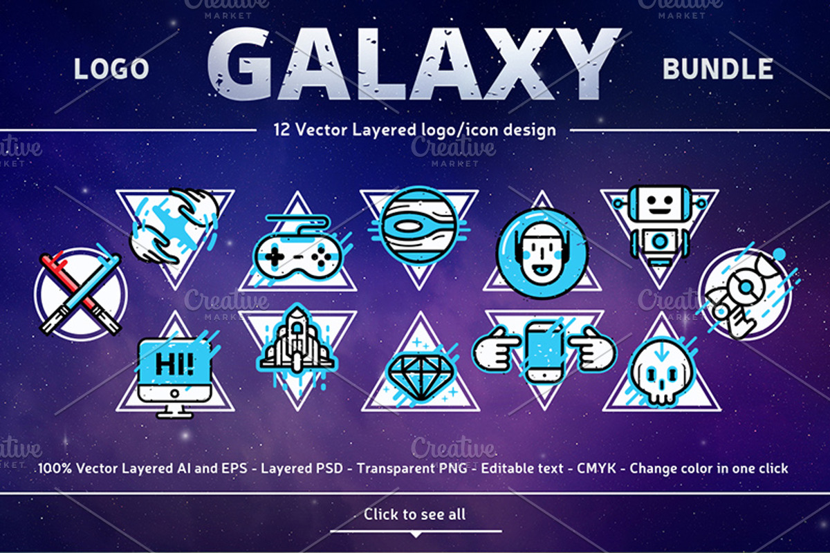 Logo Galaxy Bundle, a Branding & Logo Template by Manudesign (Photo 1 of 4)
