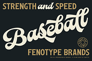 Baseball -Sport Font, a Script Font by Fenotype (Thumbnail 1 of 14)