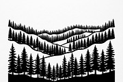 Majestic Pine Trees SVG, a Finance Illustration by Amazin_art (Thumbnail 22 of 41)