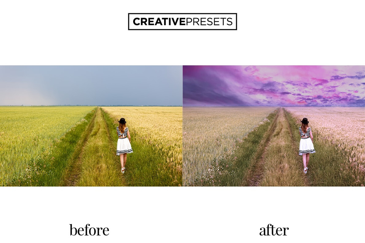 30 Cloudy Sky Overlays, a Layer Style Add-On by CreativePresets.com (Photo 5 of 9)