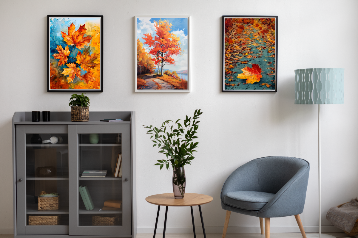 Fall Autumn Wall Art Poster Bundle, a Decorative Illustration by Genius Graph (Photo 3 of 3)