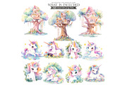 Pastel Unicorn Watercolor Clipart, an Illustration by CharmClipart (Thumbnail 5 of 10)