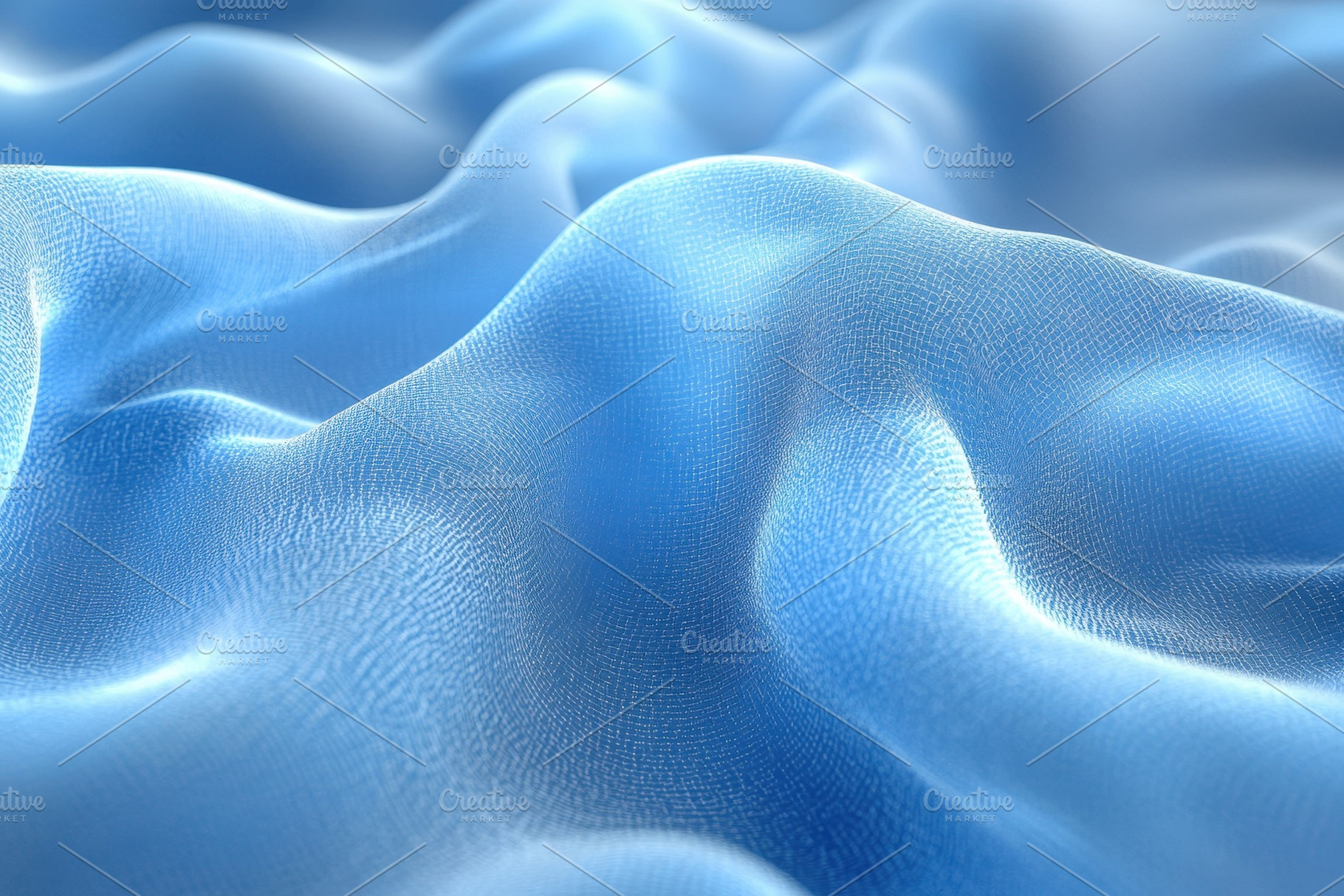 Soft blue fabric draping elegantly w, a Photo by Tanuart