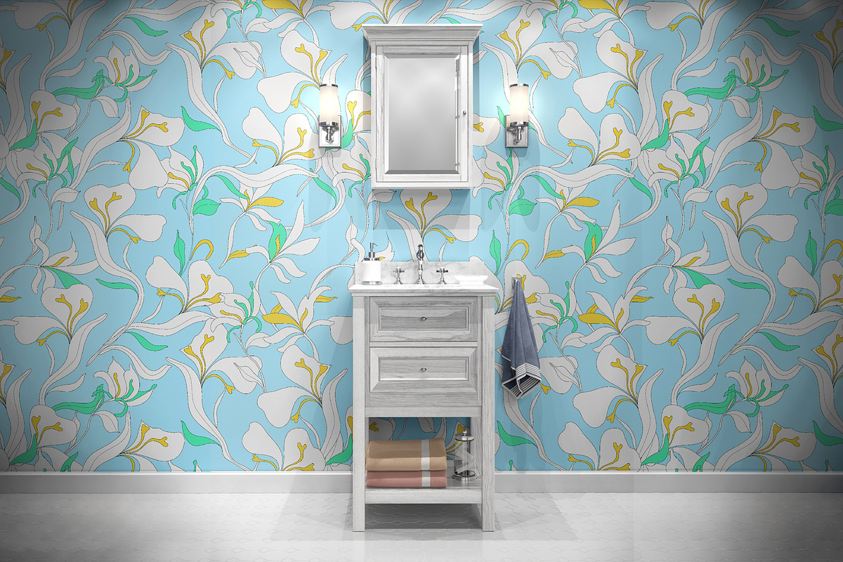 Colorful Orchid Floral Pattern, a Pattern Graphic by StudioGlouna (Photo 3 of 9)
