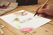 Boho watercolor flowers, an Illustration by PaperAndCrayons (Thumbnail 4 of 6)