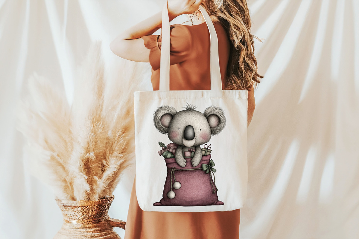 Funny Christmas Koala Clipart Bundle, an Illustration by Libby Wishes (Photo 5 of 6)