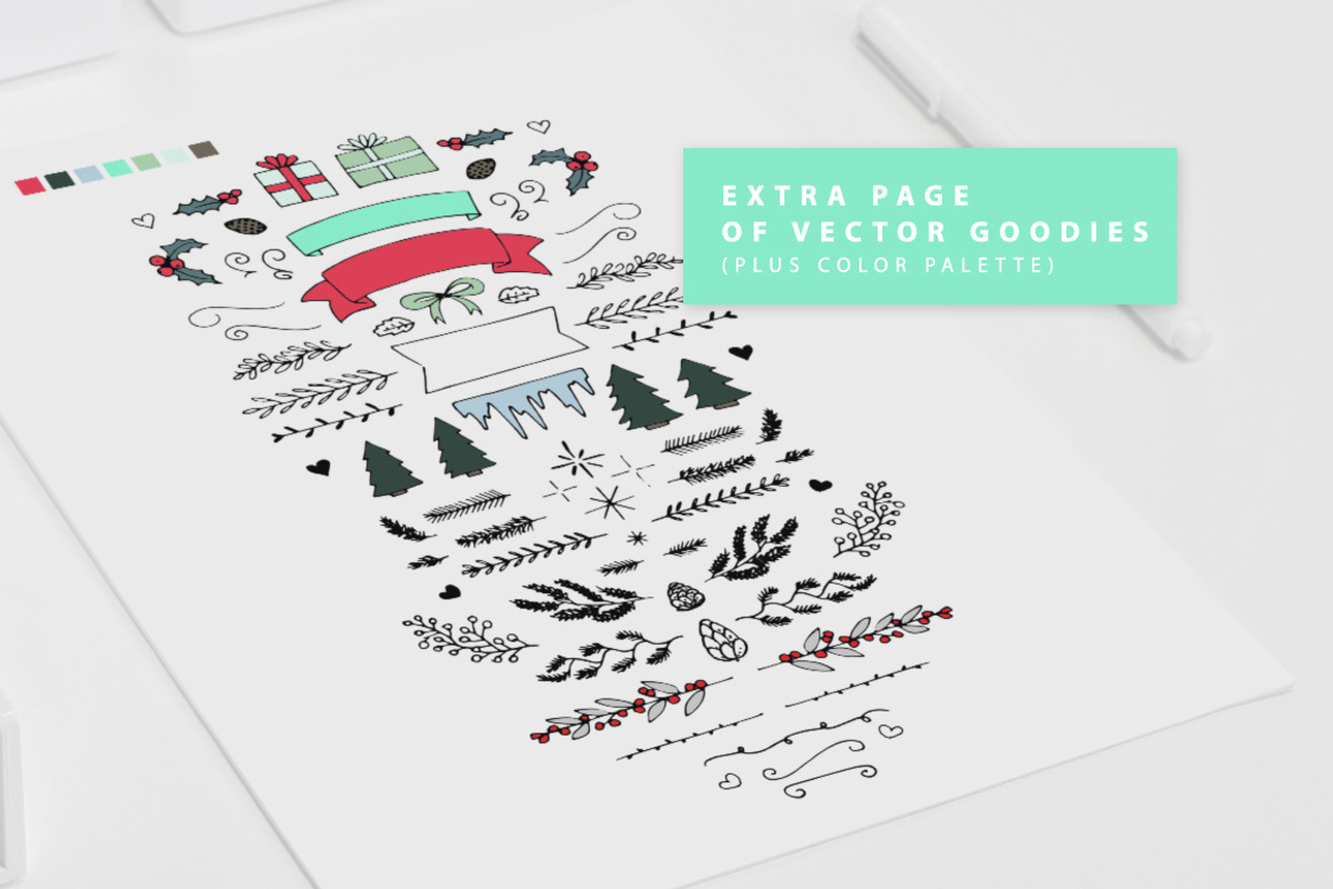 Winter Forest Illustrator Brushes preview 6