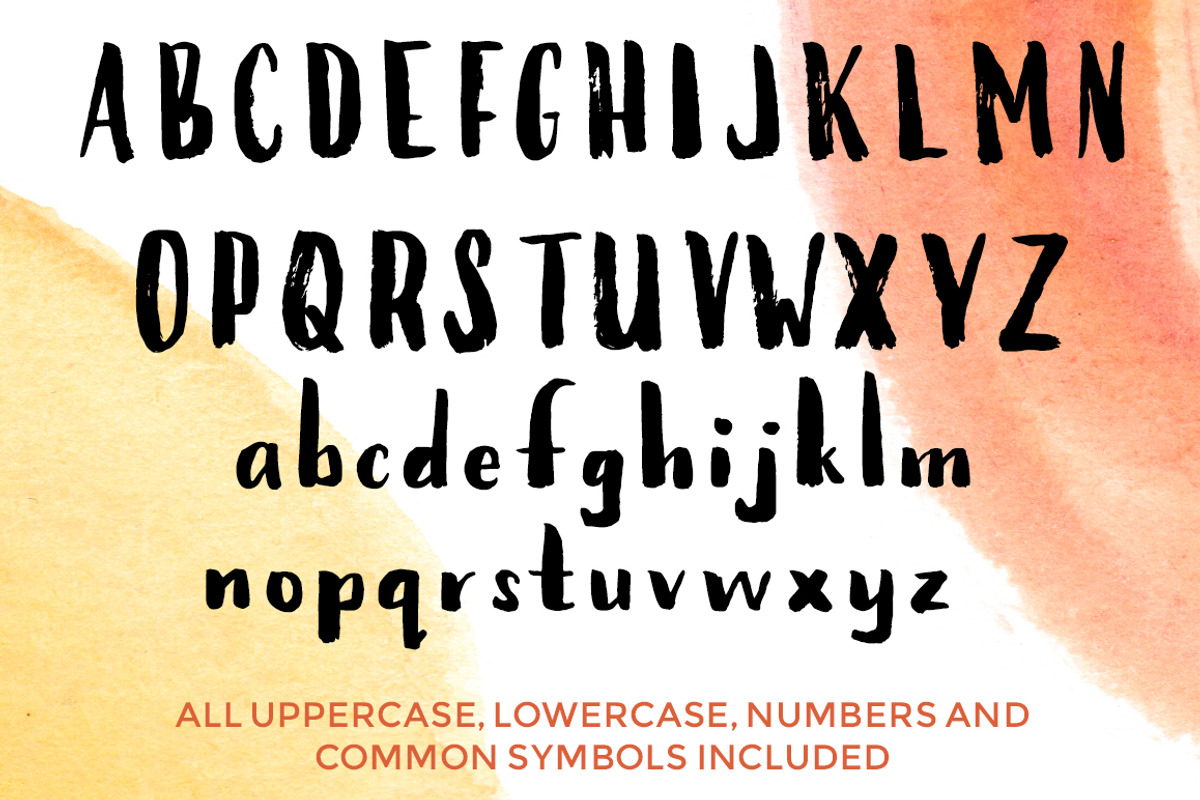 Everything Is Golden - Brush Font preview 4