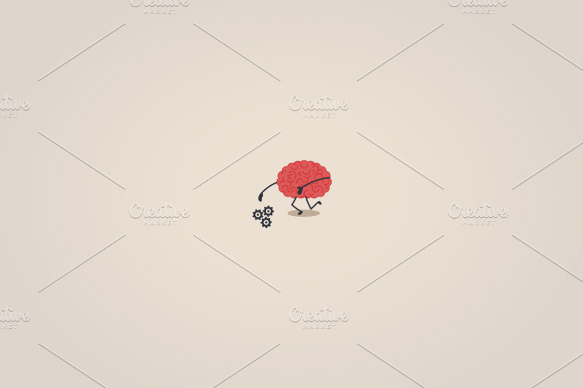 23 Brain characters situations, a Person Illustration by Beatriz Gascón (Photo 2 of 5)