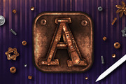Steampunk brushes for Procreate, a Brush Add-On by seamless team (Thumbnail 8 of 9)