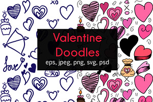 Valentine Doodles Element