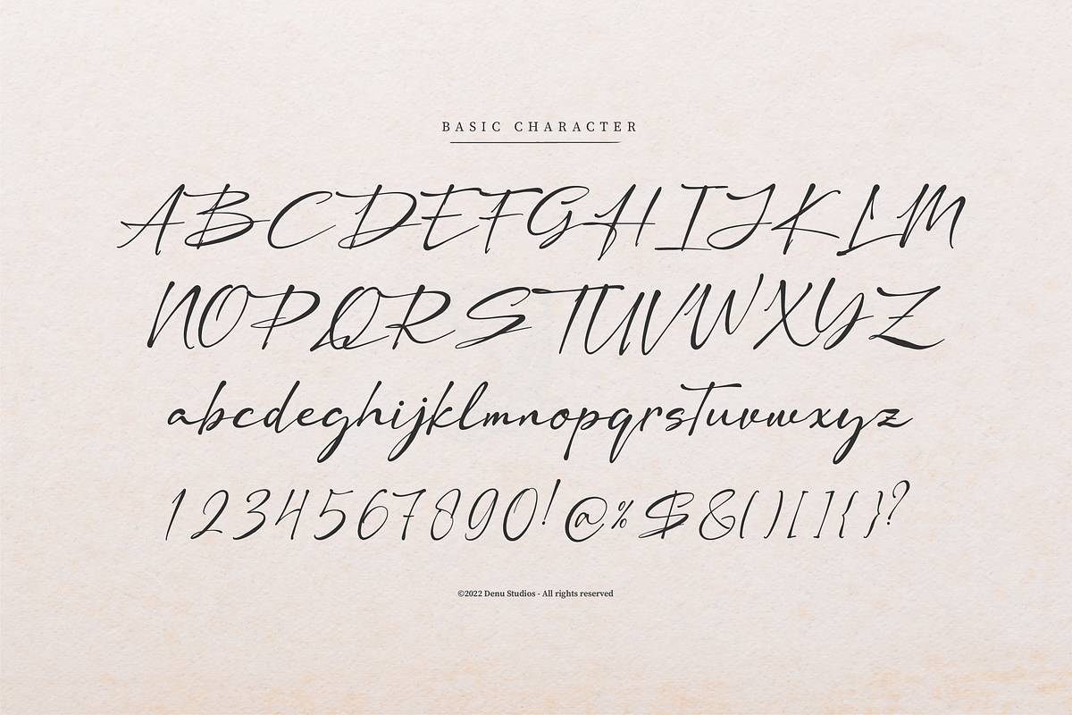Dengacho Signature Signature Script, a Script Font by Denustudios (Photo 10 of 12)