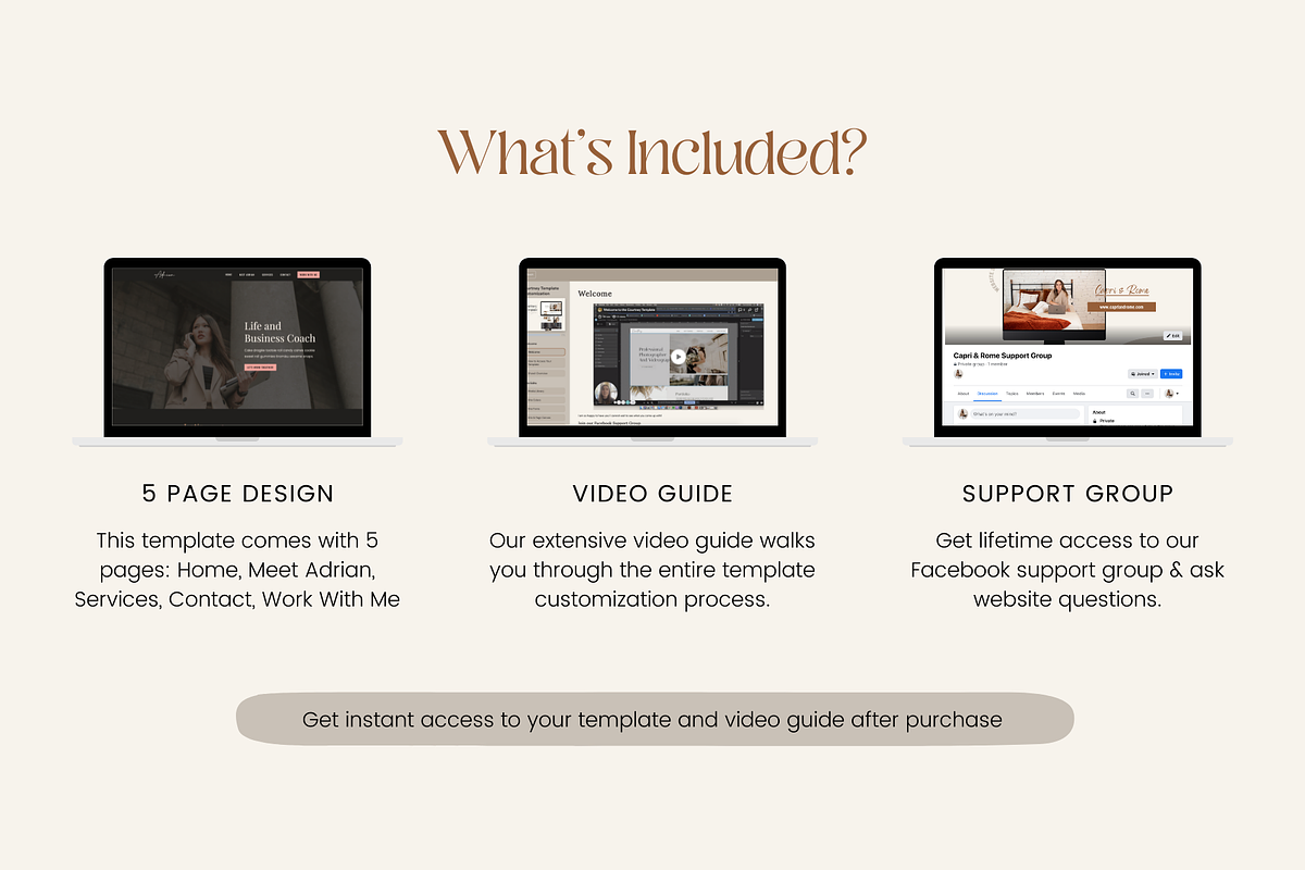 Showit Website Template - Adrian, a Templates & Theme by Capri & Rome (Photo 4 of 7)
