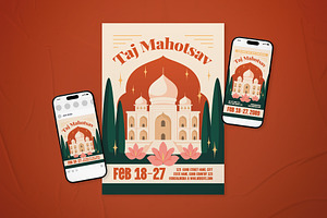 Taj Mahotsav Event Flyer Set