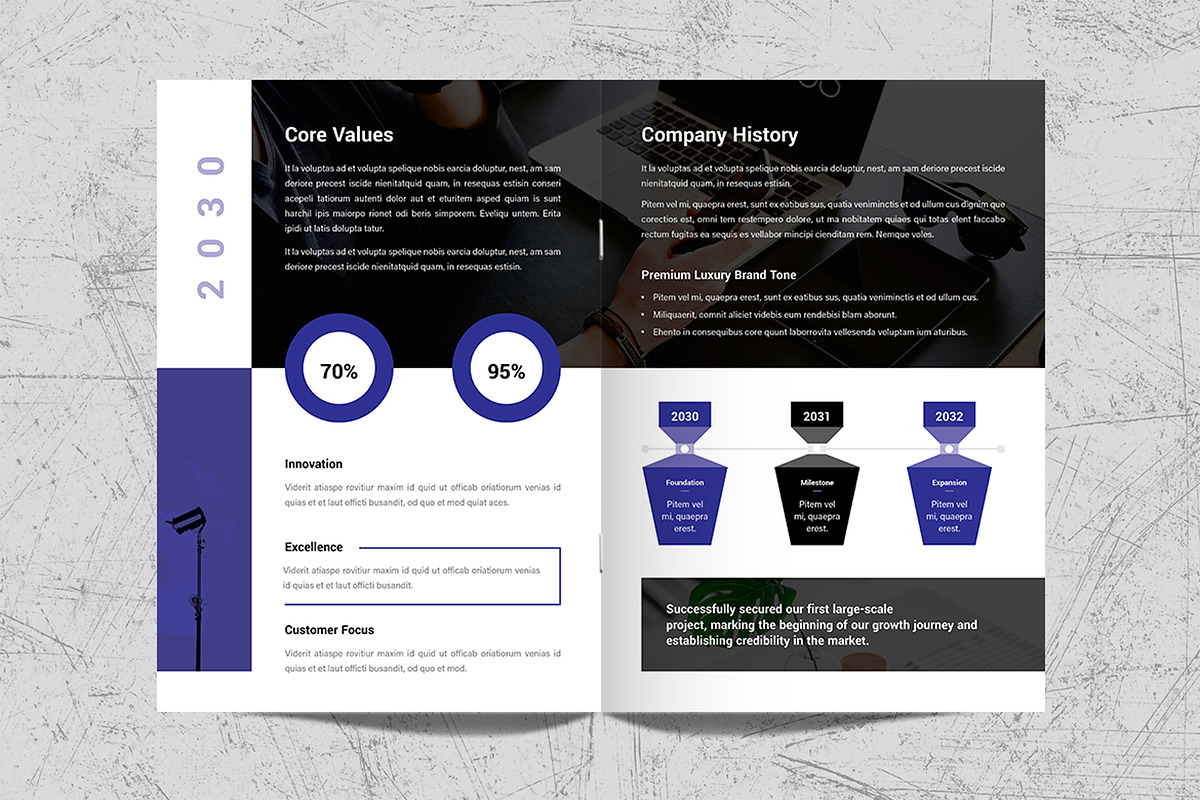 Company Profile Brochure Template, a Brochure Template by White Graphic (Photo 4 of 11)