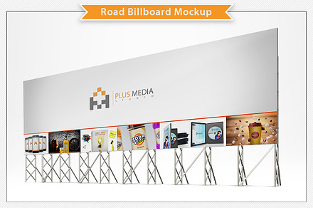 Road Billboard Mockup