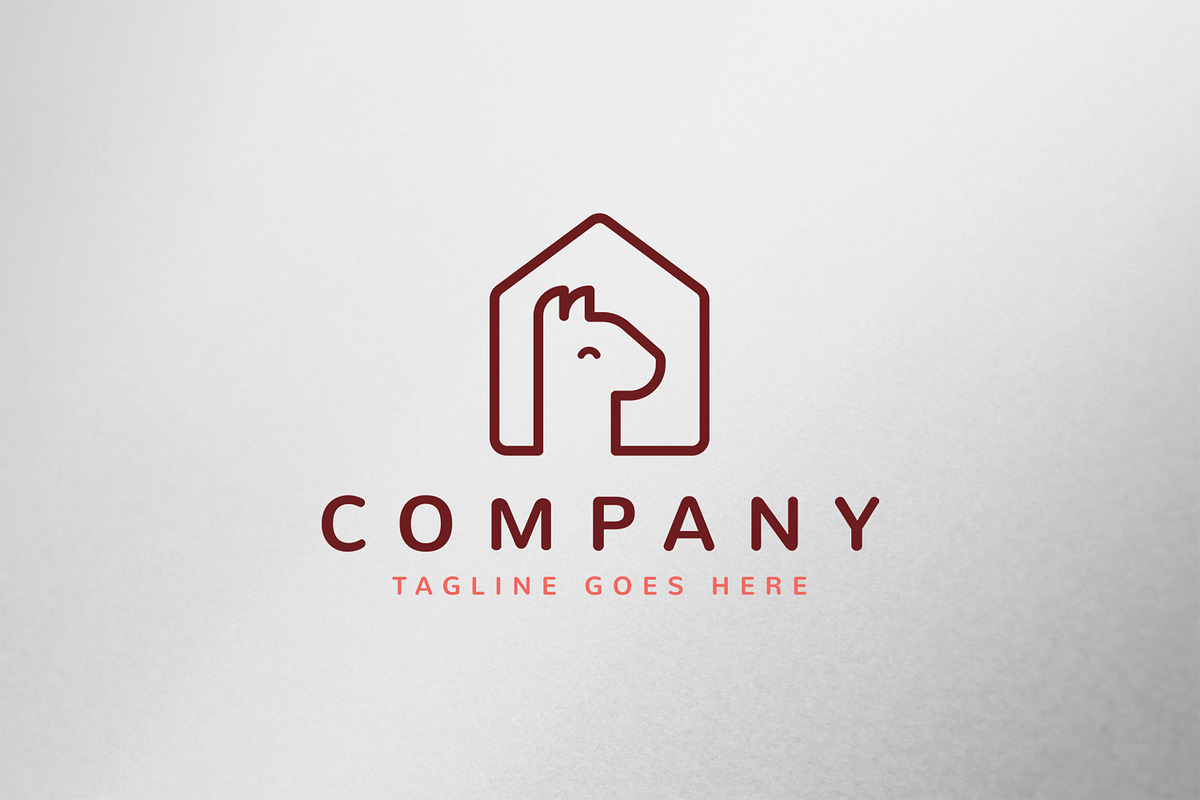 Alpaca House Logo Template, a Branding & Logo Template by C_Monica (Photo 1 of 2)