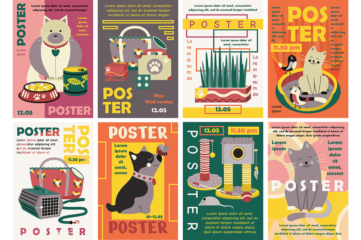 Pet, Posters, Banners., a Poster Template by KartInnka (Photo 1 of 4)