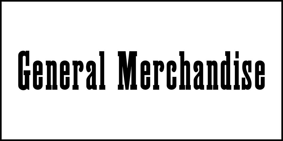 General Merchandise JNL, a Slab Serif Font by Jeff Levine Fonts (Photo 2 of 5)