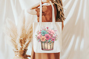 Whimsical Spring Flower pot Clipart, an Illustration by Designworld (Thumbnail 8 of 8)
