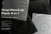 Vinyl Mockup Pack 4 in 1, a Packaging Mockup by A-Studio (Thumbnail 1 of 13)