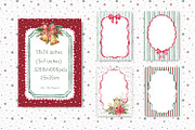 Christmas Watercolor Frames Cards, an Object Graphic by Solo Art Original (Thumbnail 8 of 12)