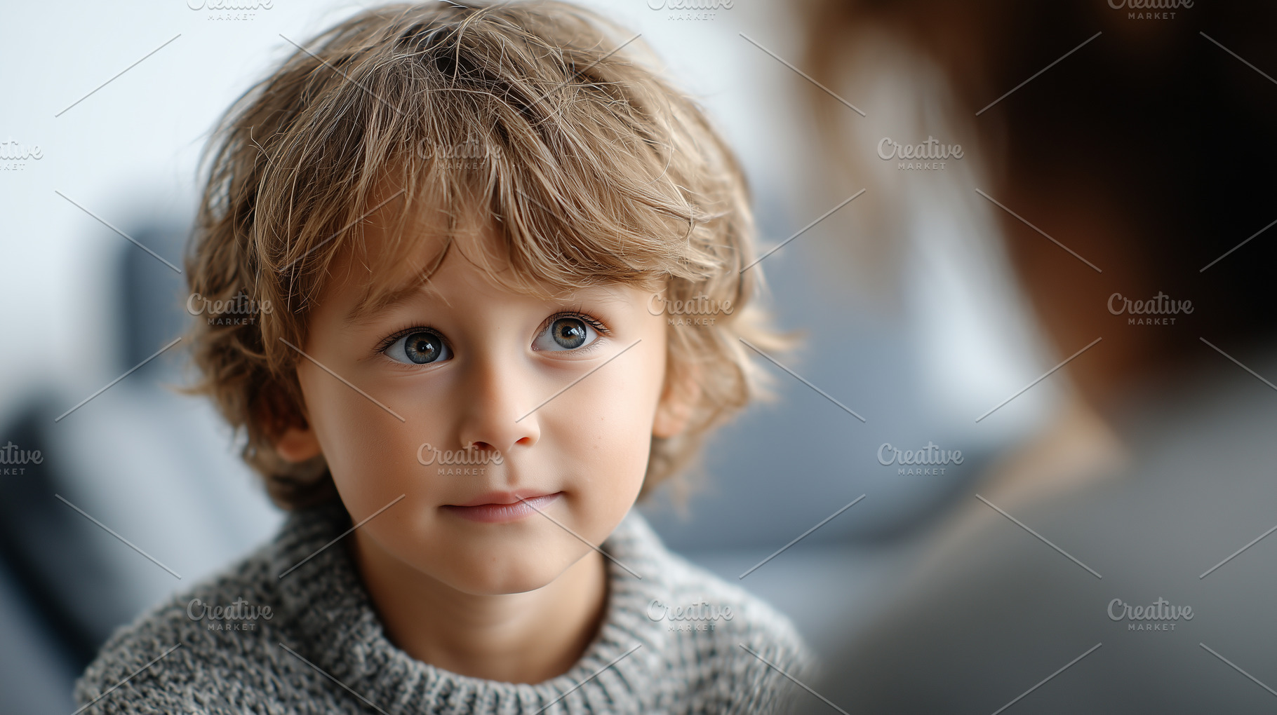 Cute little boy with big blue eyes, a Health & Medical Photo by MistyDay