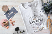 MOTHS and BIRDCAGE watercolor set, an Illustration by Natali Smolova (Thumbnail 7 of 7)