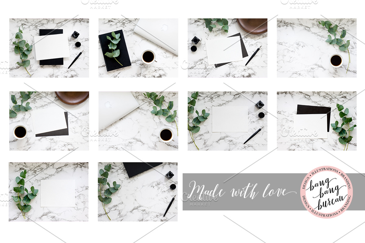 Bundle of 10 styled stock photos, a Product Mockup by Bang Bang Bureau (Photo 4 of 5)