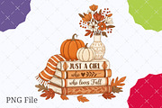 Just a Girl Who Loves Fall, Bookish, an Illustration by designcity5 (Thumbnail 1 of 8)