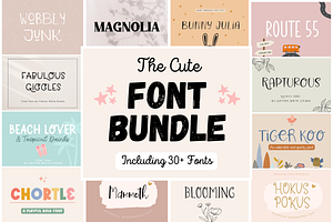 The Cute Font Bundle