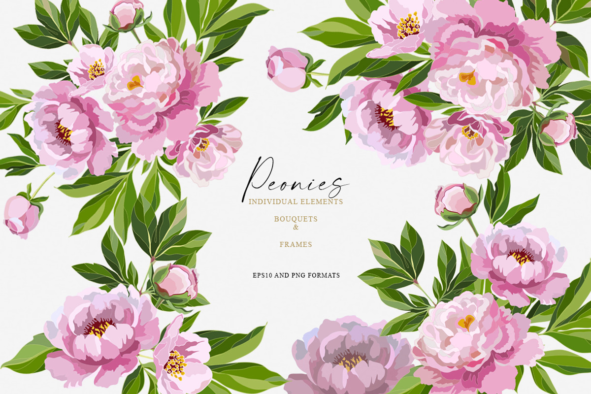 Vector Flower Bundle, a Decorative Illustration by Vasmila (Photo 3 of 20)