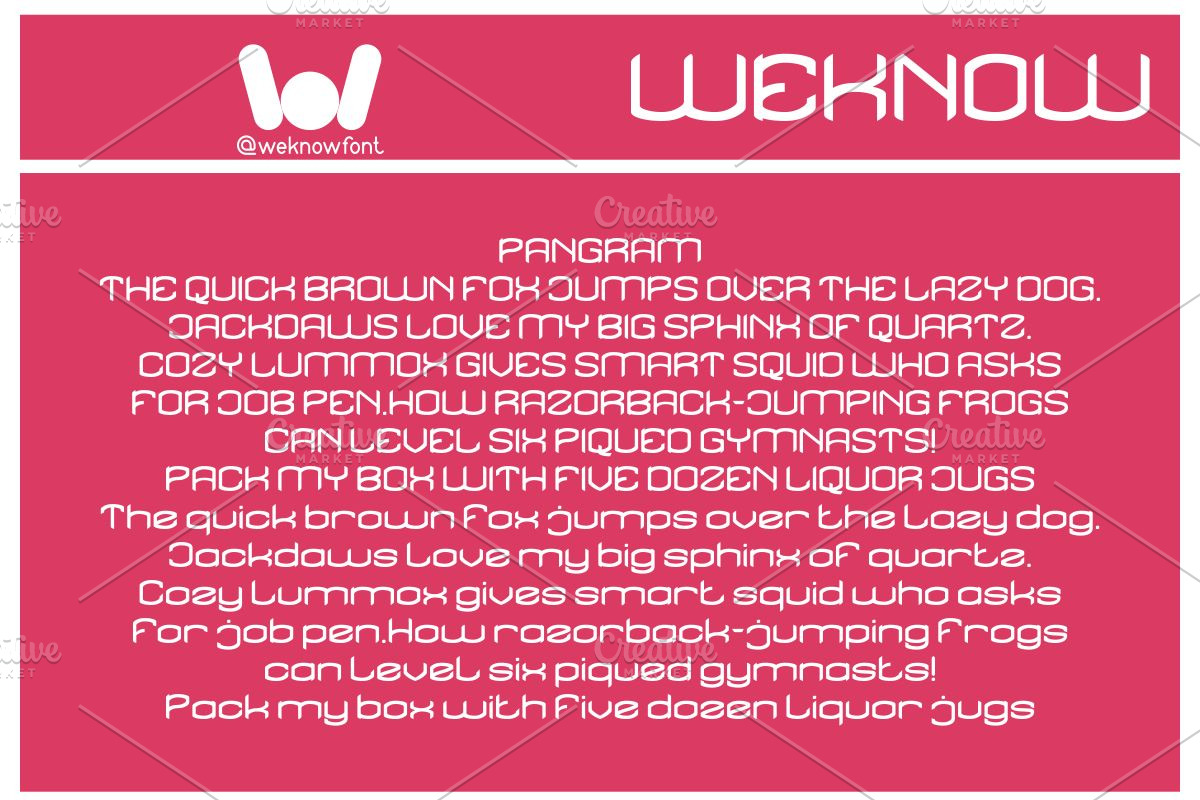 Five Senses font, a Font by weknow (Photo 7 of 9)