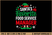 Santa's Favorite Food Service SVG, a Seasonal Illustration by Handy Arts Studio (Thumbnail 1 of 3)