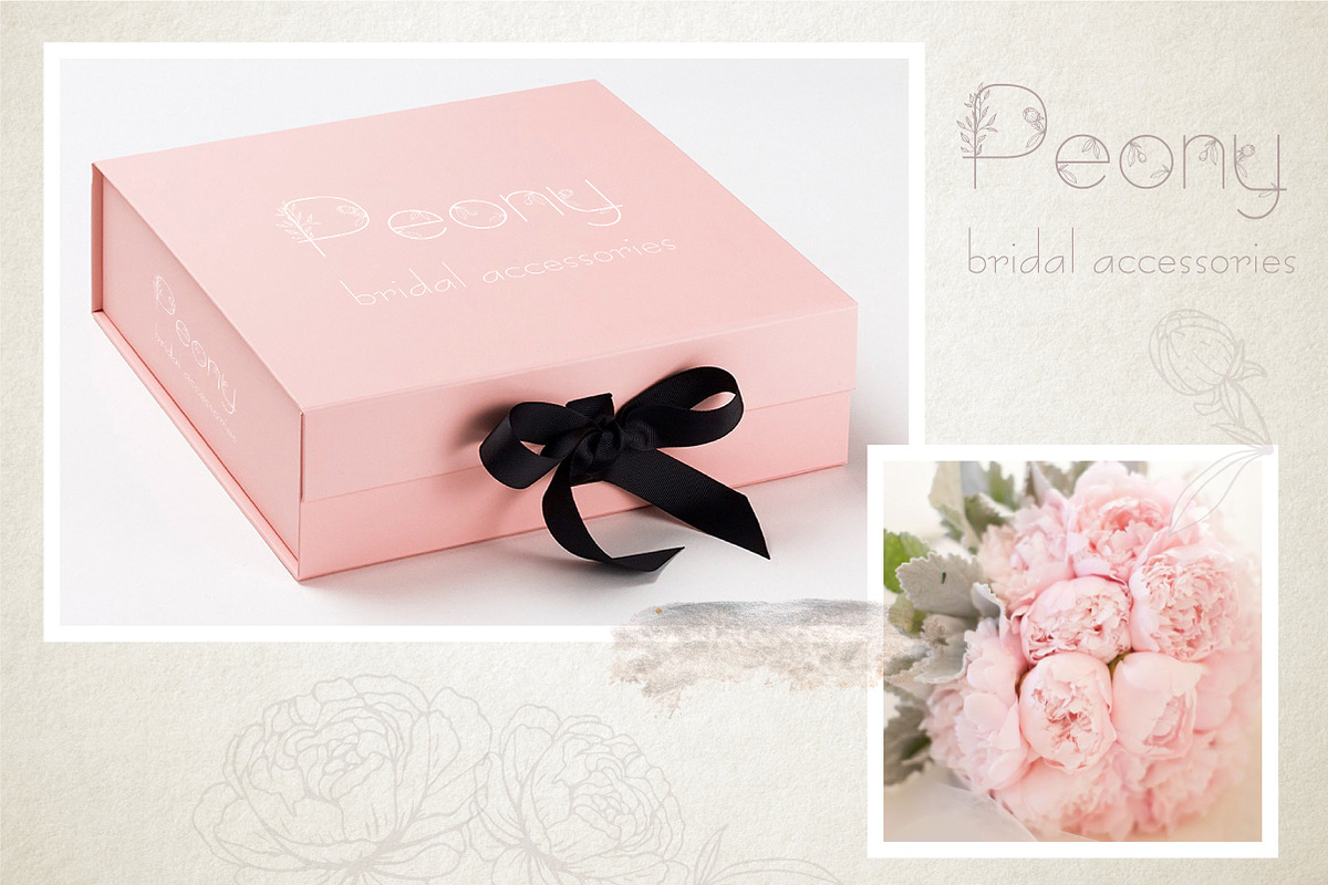 Amelie Floral Display Font preview 3