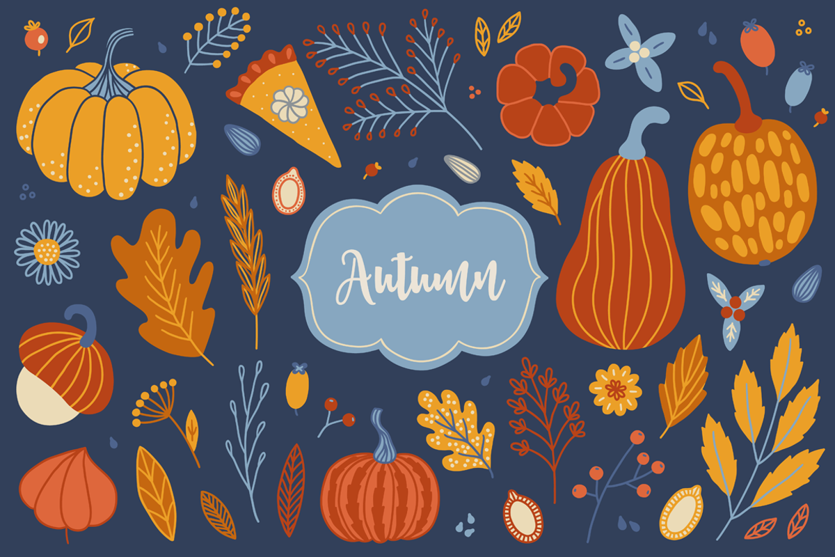 Hello Autumn Kit, a Texture Illustration by miumiu (Photo 2 of 11)