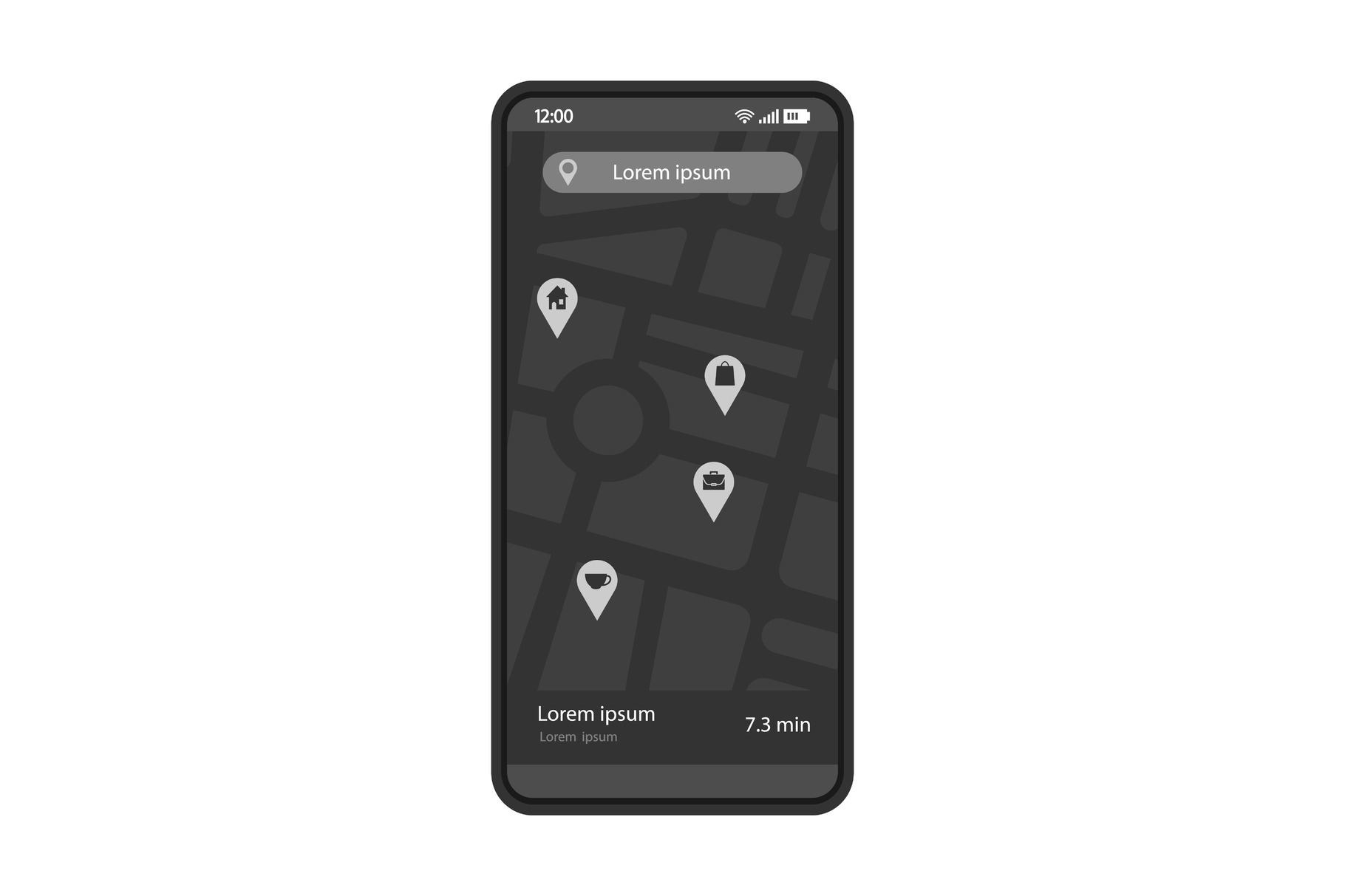 Gps Navigation App Interface by Bsd Studio | Creative Market