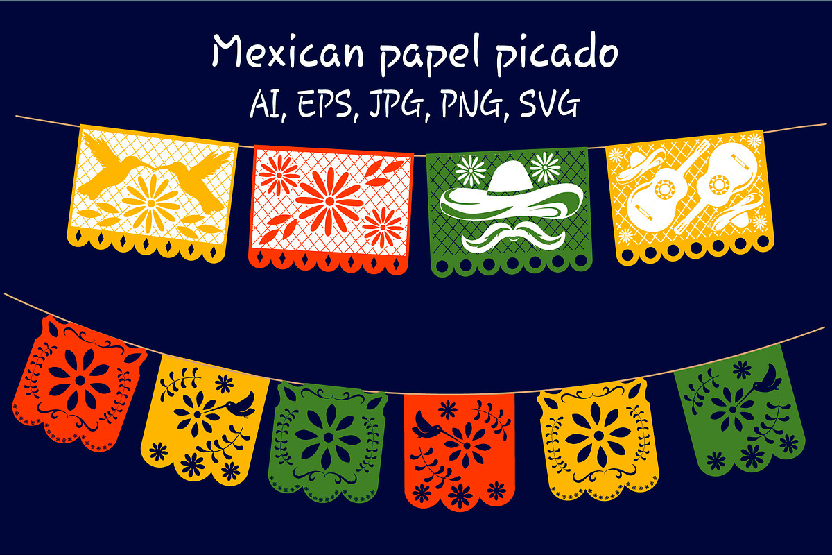 Mexican papel picado, an Illustration by MariiaVasilenko