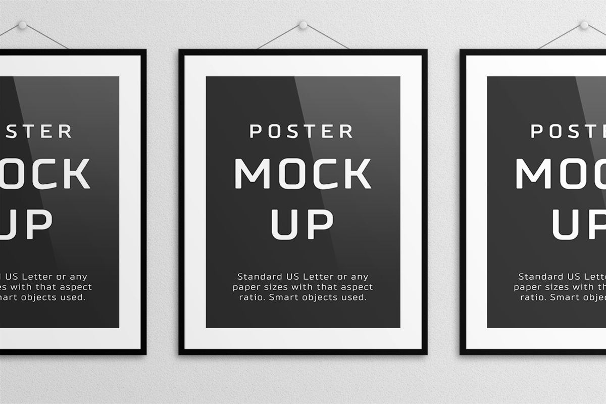 Poster Mock Up – US Letter, a Print Template by Petr Stránský (Photo 1 of 8)
