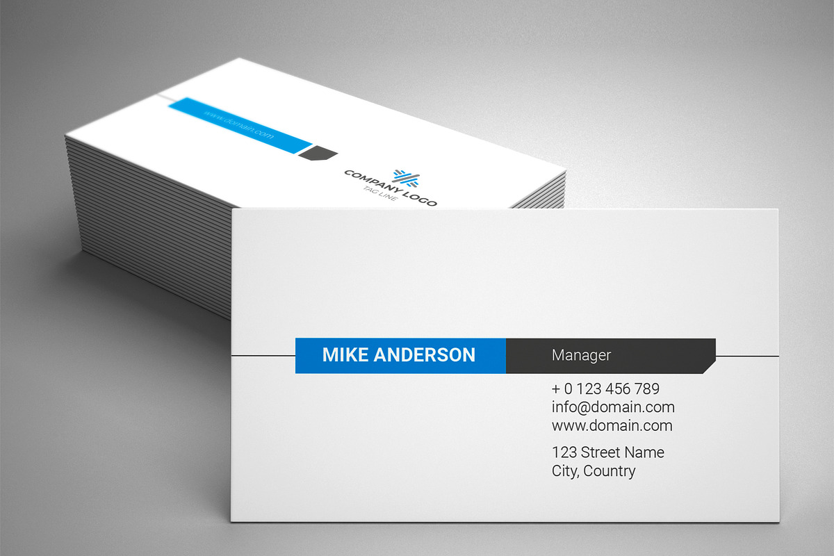Modern Corporate Business Card, a Business Card Template by designSultan (Photo 1 of 4)
