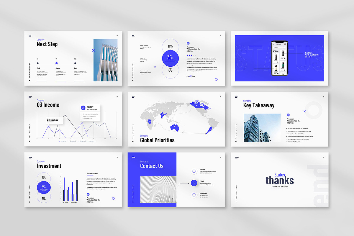 Project Status Report Presentation, a Presentation Template by KreateTribe (Photo 6 of 6)