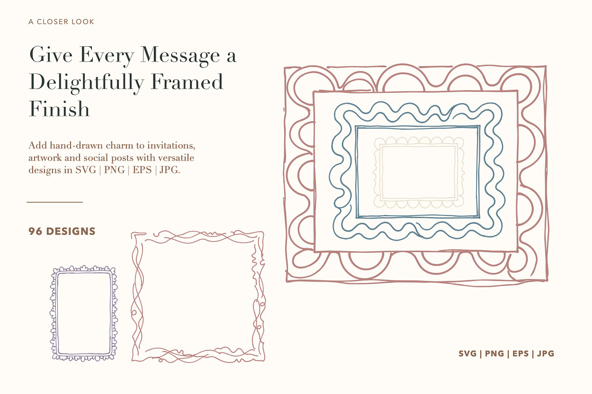 96 Hand-Drawn Frames, an Object Illustration by designvectx (Photo 2 of 7)