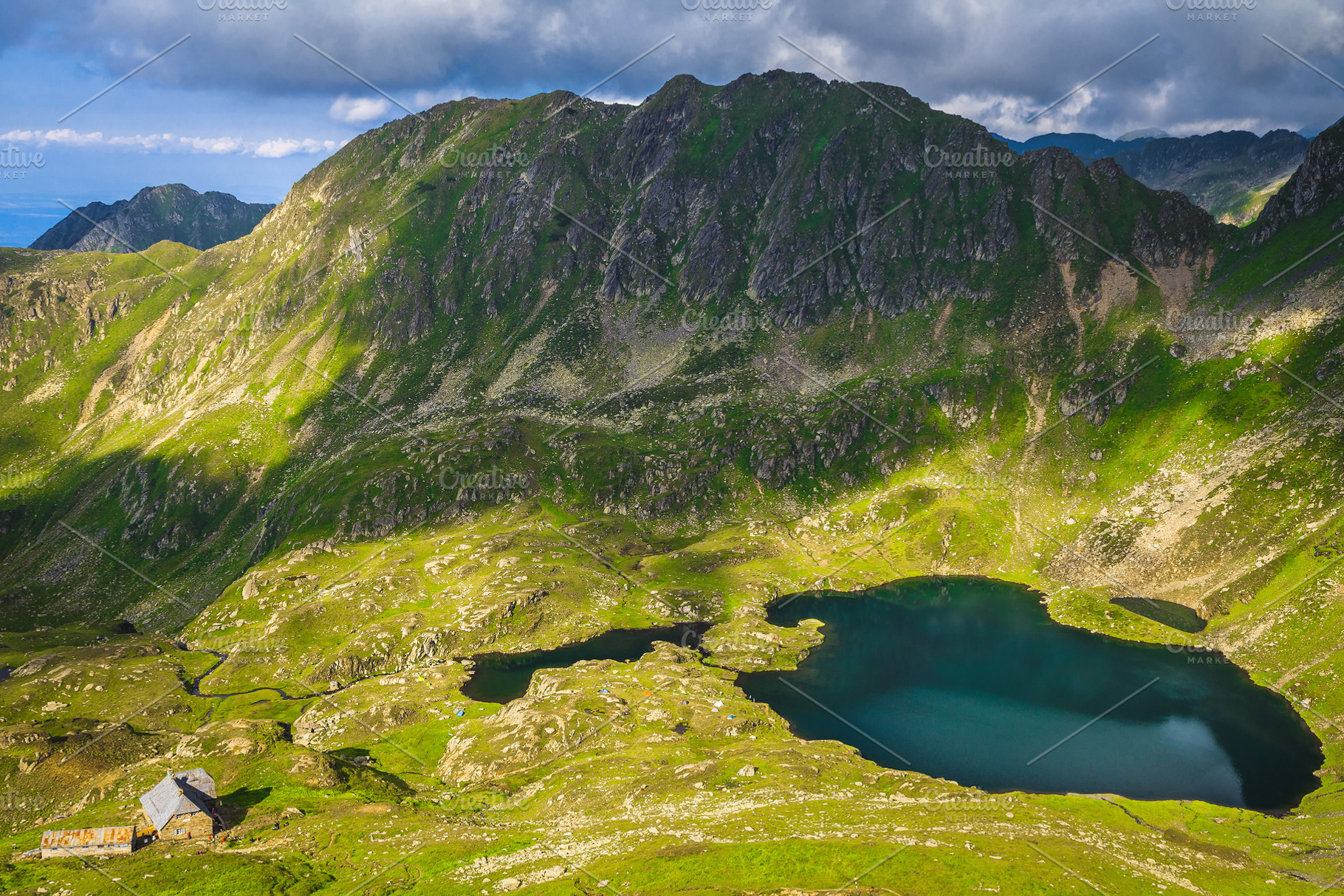 Aerial view and glacier lake, a Nature Photo by Alpine Dreams