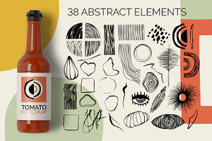 Abstract Mind. Modern Graphic Set