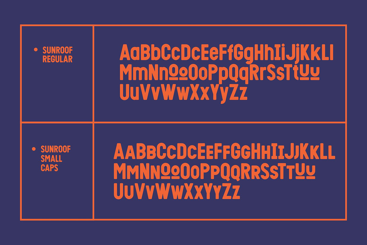 Sunroof - bold sans serif, a Sans Serif Font by takoliko (Photo 9 of 11)